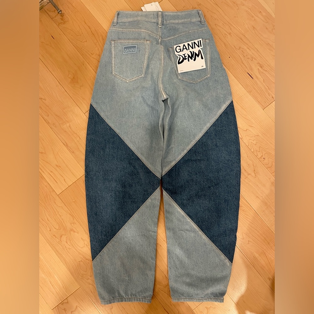 GANNI patchwork denim, size 26